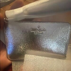 Kate Spade Silver Wristlet